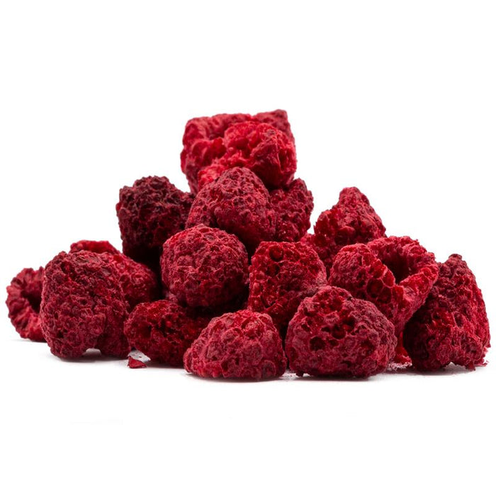 GEFRIERGETROCKNETE HIMBEEREN, 50 g ganze getrocknete Himbeeren