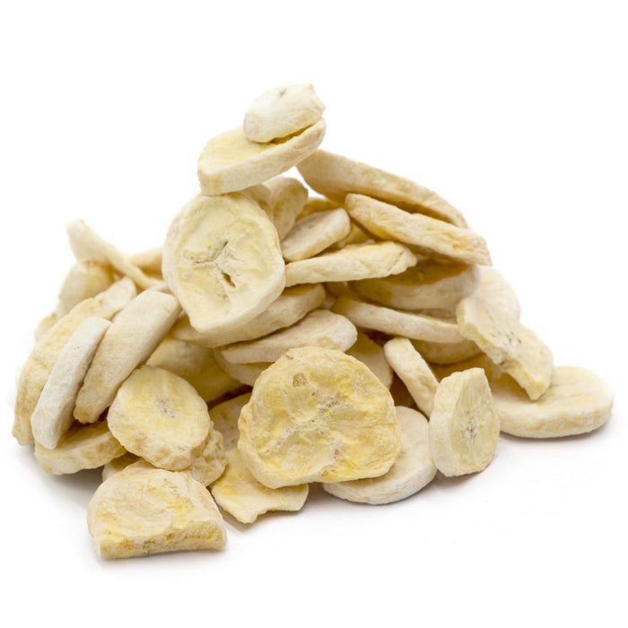 GEFRIERGETROCKNETE BANANEN, 20 g Bananenchips, in Scheiben geschnitten