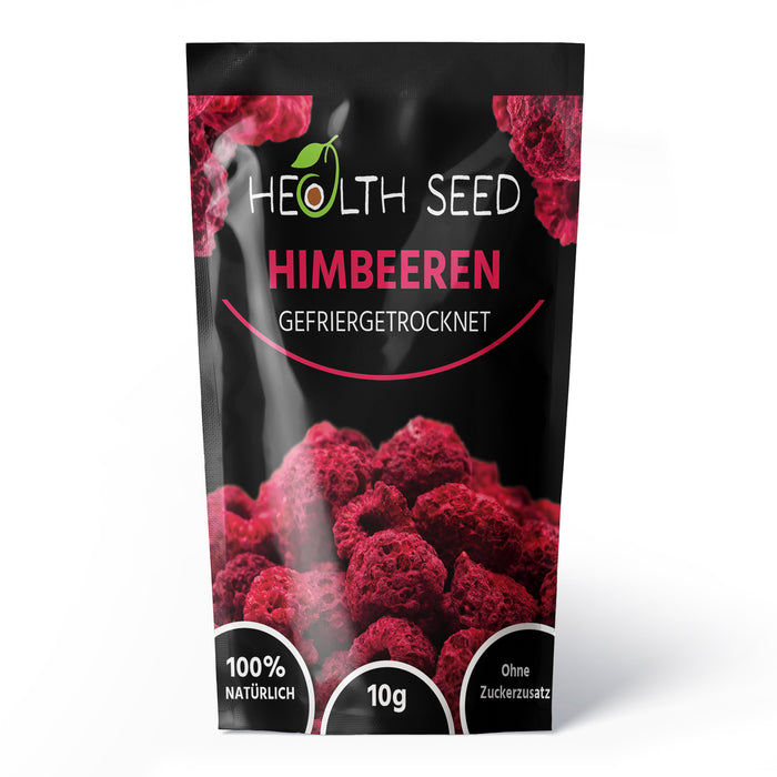 GEFRIERGETROCKNETE HIMBEEREN, 10 g ganze getrocknete Himbeeren