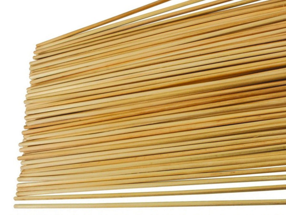 Splittstäbe - Bambus, Pflanzenstäbe, Bambusspieße, 25 cm (3/3,5 mm), 100 Stk.