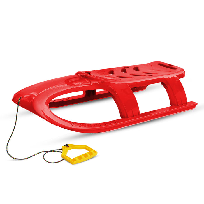 Children's Sled, Plastic Toboggan, Bullet PG, Red