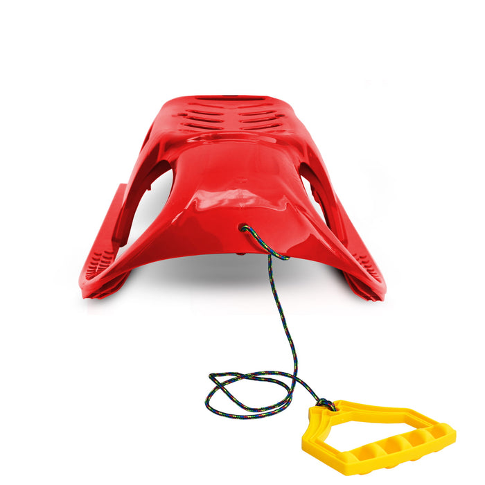 Children's Sled, Plastic Toboggan, Bullet PG, Red