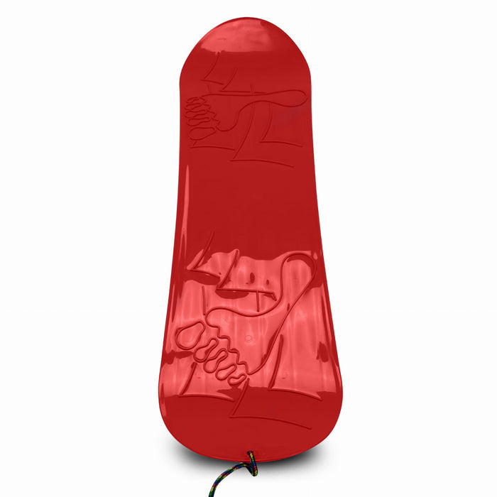 Sled board, snowboard S for children, red