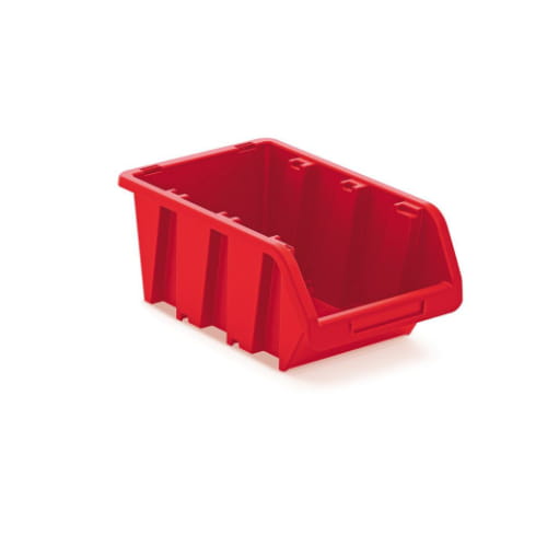 Stapelbox, Sichtlagerbox, Kunststoff, Rot, 10 Stück