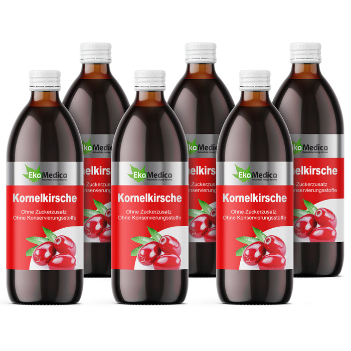 Cornel cherry juice, dirndl juice, direct juice, ekamedica, vital juice 500 - 3000ml