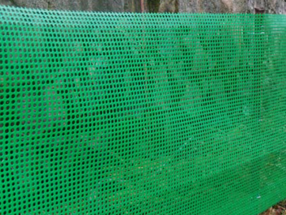 Plastic grilles, plastic fence, garden network 1.2 x 5m green