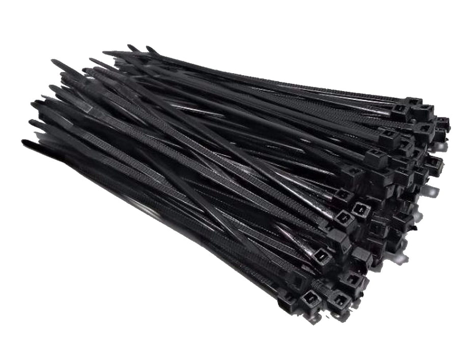 Schwarze Selbstsichernde Kunststoffbänder 55 cm schwarz - 100 Stück