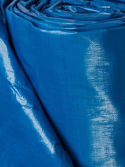 Tarpaulin fabric tarpaulin + metal eyelets 6x10 m- 70 g/m² blue