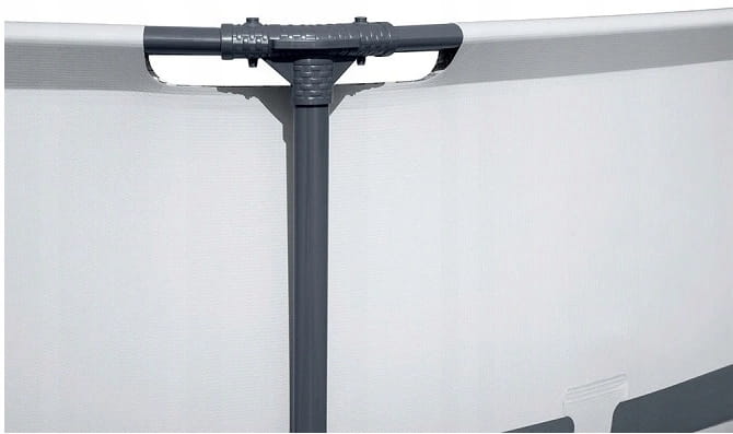 Gartenpool Bestway Steel Pro Max 305 x 76 cm, Grau, Set mit Filterpumpe